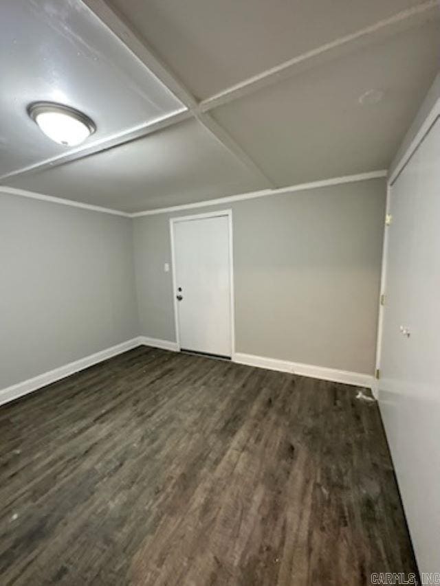 bonus room featuring dark hardwood / wood-style flooring