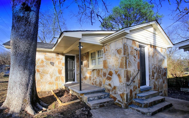 view of property entrance