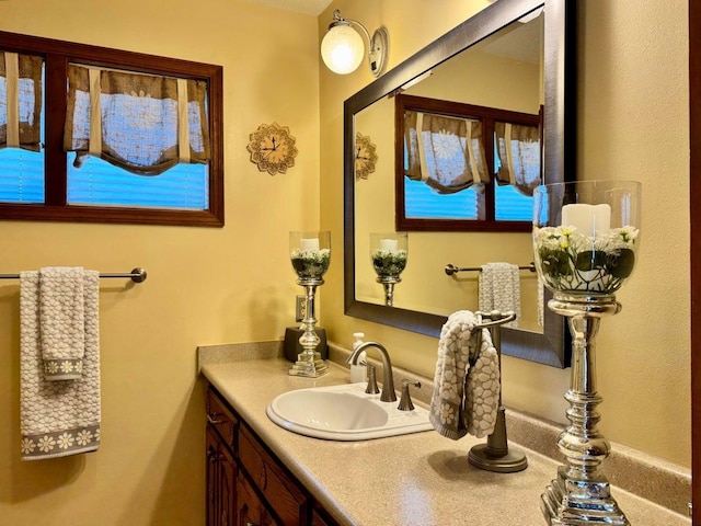 bathroom with vanity