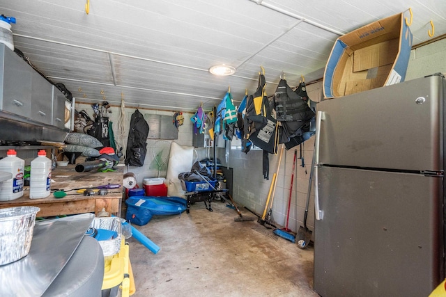 view of storage room