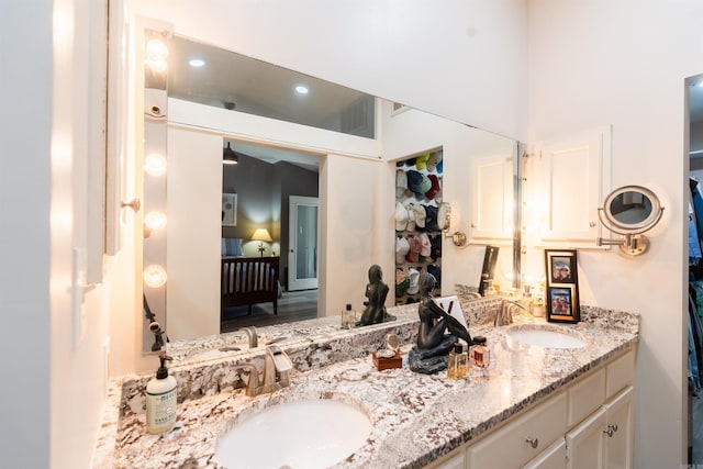 bathroom with vanity