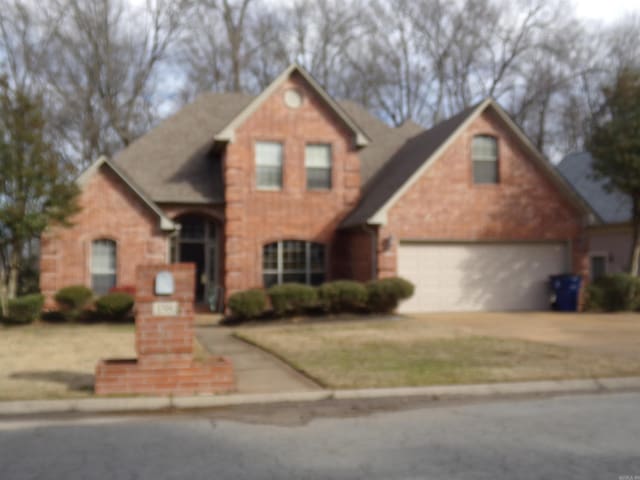 view of property with a garage