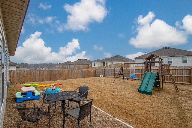 exterior space with a playground