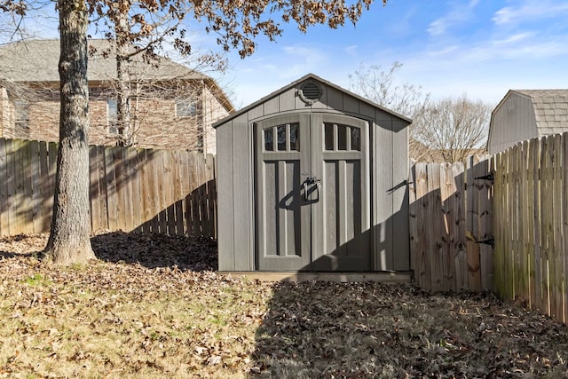 view of outdoor structure