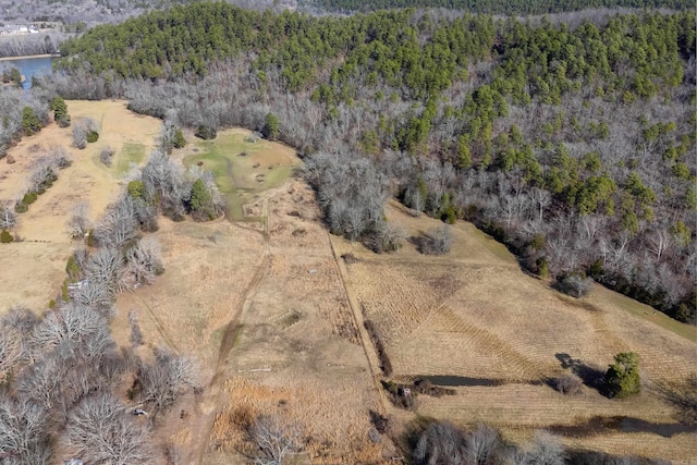 drone / aerial view with a rural view