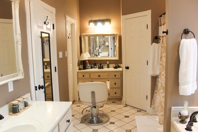 bathroom featuring vanity