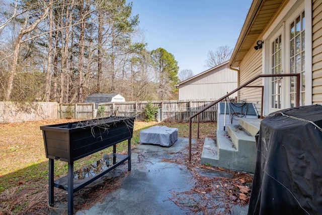 view of patio / terrace with area for grilling