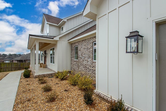 view of home's exterior featuring a patio area