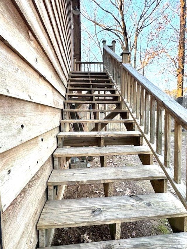 view of stairs