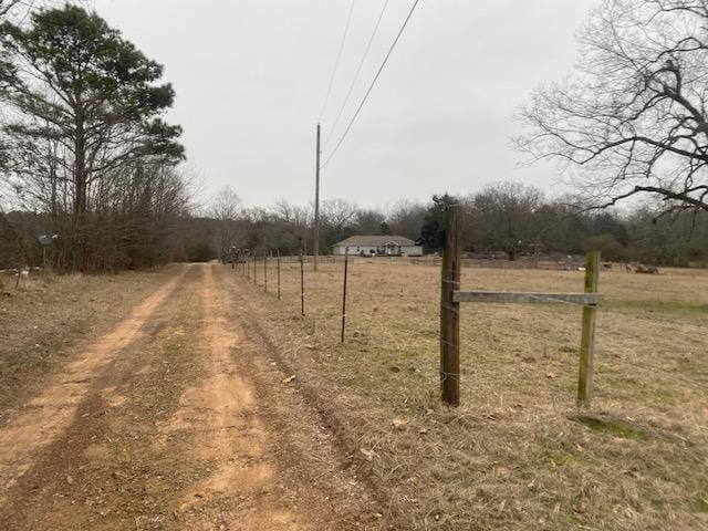 view of street featuring a rural view