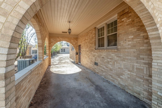 view of patio / terrace featuring cooling unit