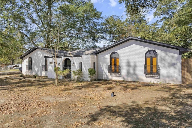 view of ranch-style home