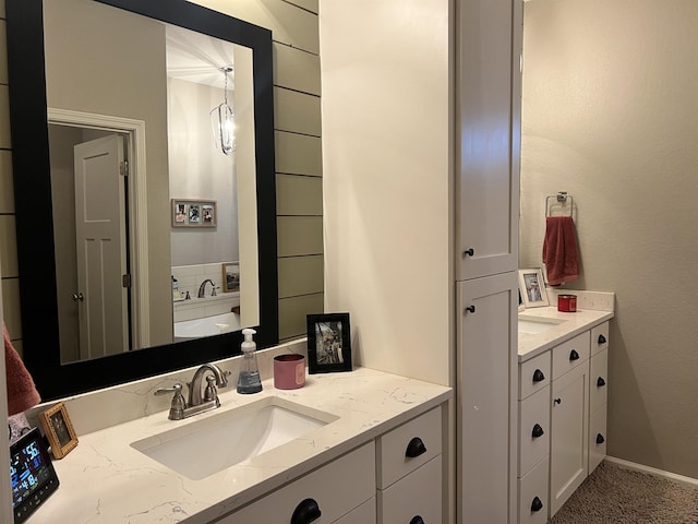 bathroom with vanity