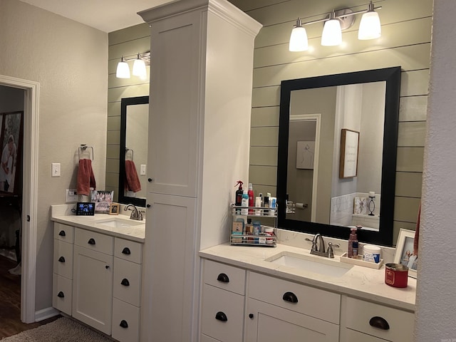 bathroom with vanity