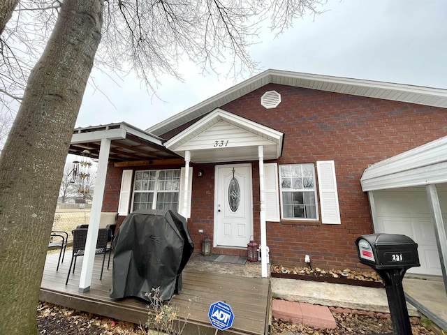 view of front of home