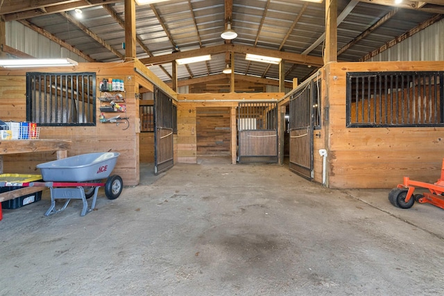 view of horse barn