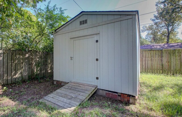 view of outdoor structure