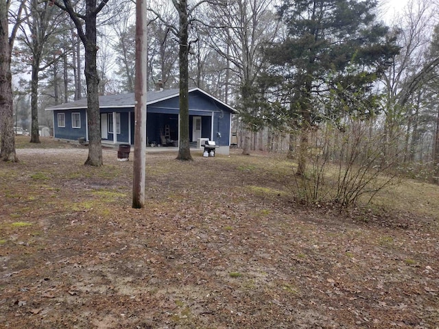 view of rear view of property