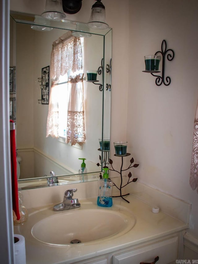 bathroom with vanity