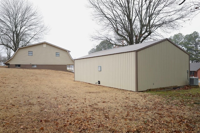 exterior space with central AC unit