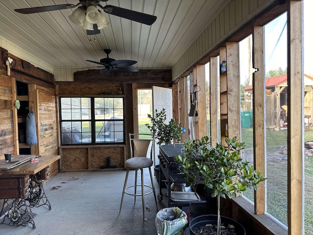 view of sunroom / solarium