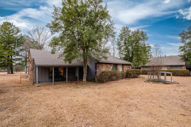 view of rear view of property