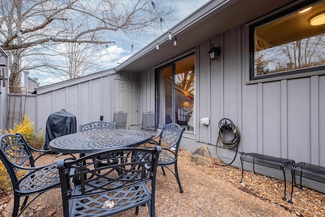 view of patio featuring area for grilling