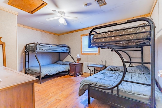 bedroom featuring wood-type flooring