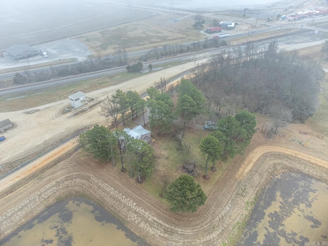 bird's eye view featuring a rural view