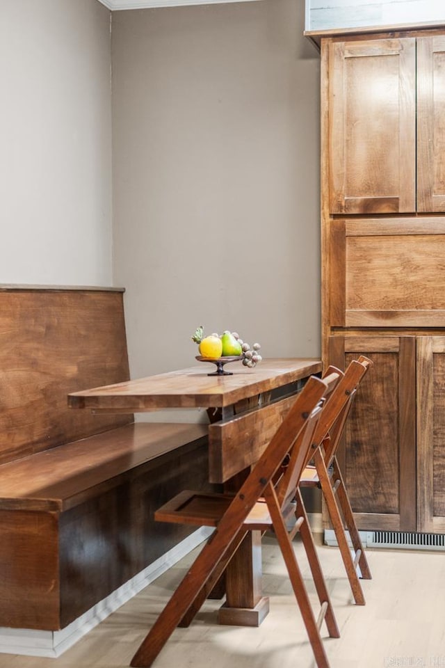 view of unfurnished dining area