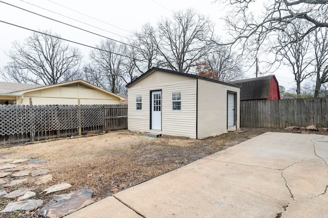 view of outbuilding