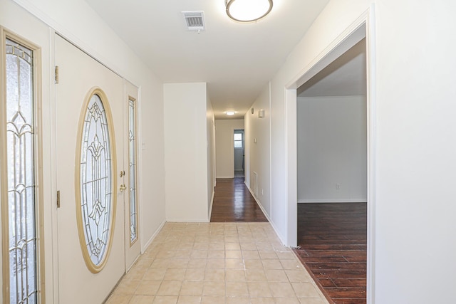 entrance foyer featuring light hardwood / wood-style floors