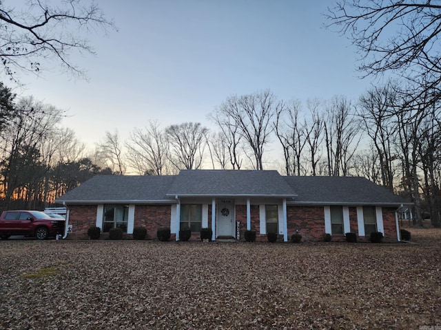 view of ranch-style house