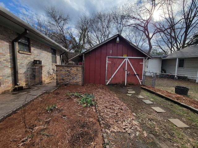 view of outdoor structure