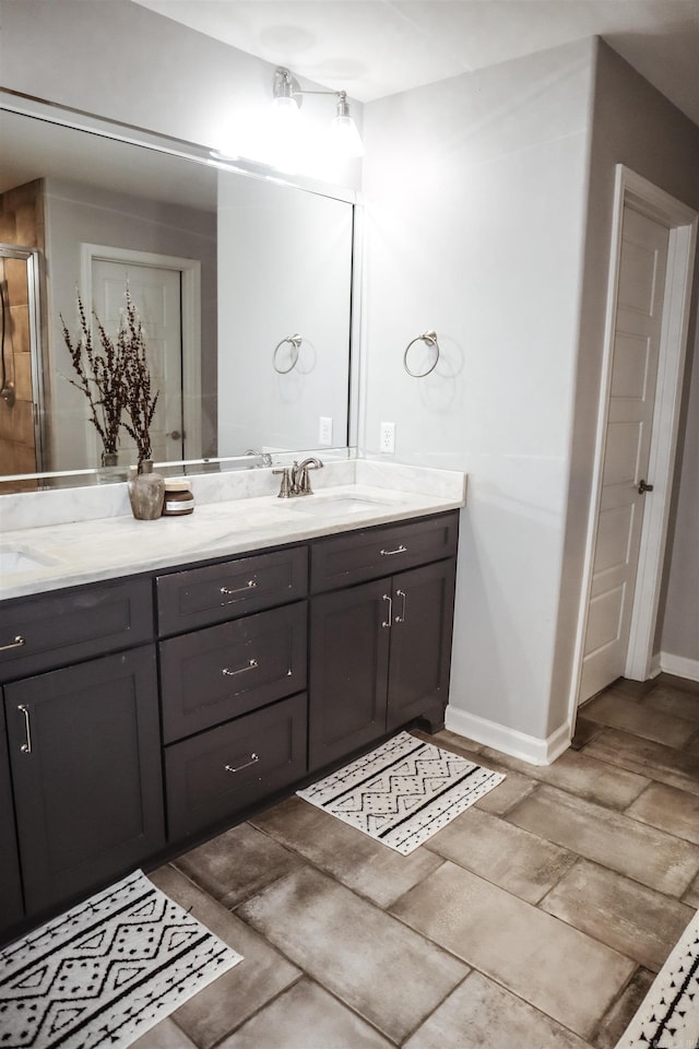 bathroom with vanity