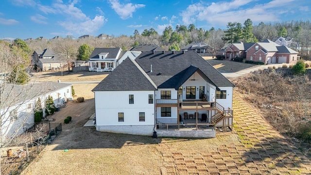 rear view of house with a patio