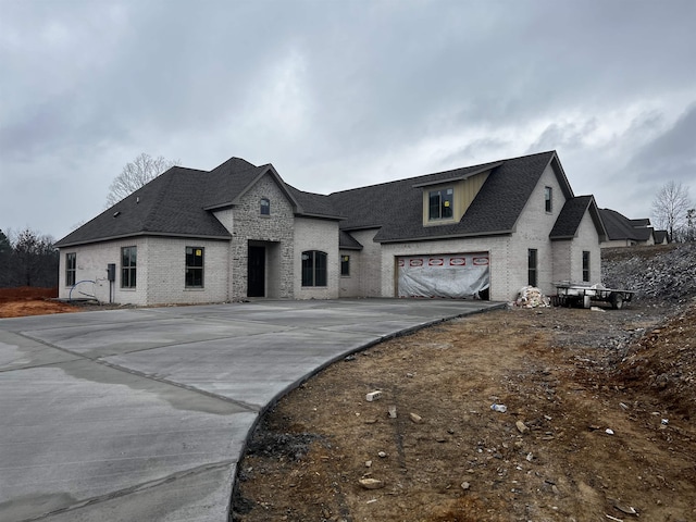 view of french country style house