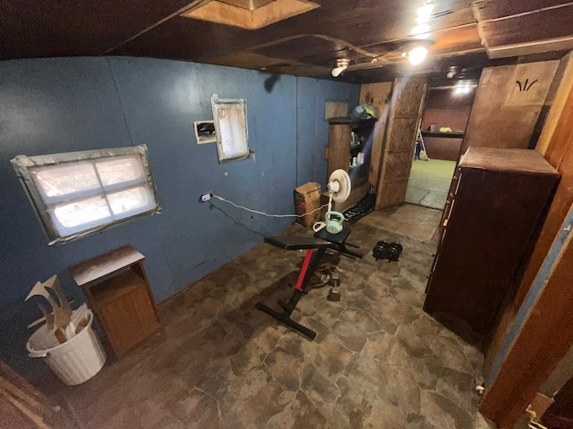 view of basement