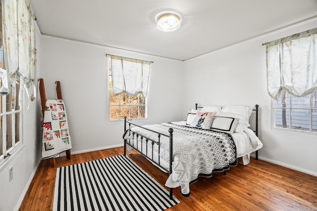 bedroom featuring hardwood / wood-style floors