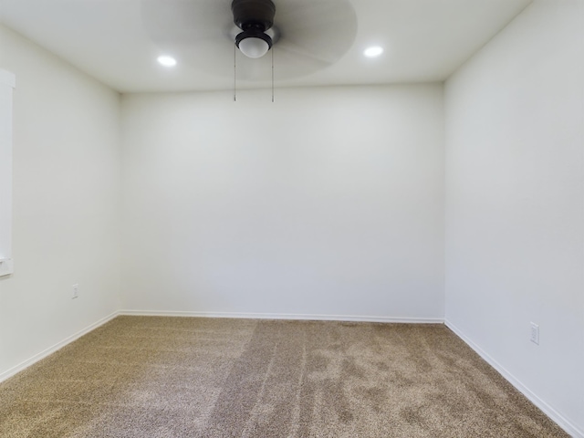 view of carpeted empty room