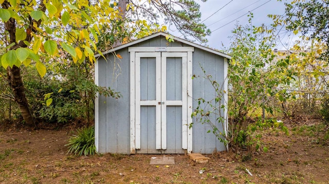 view of outdoor structure