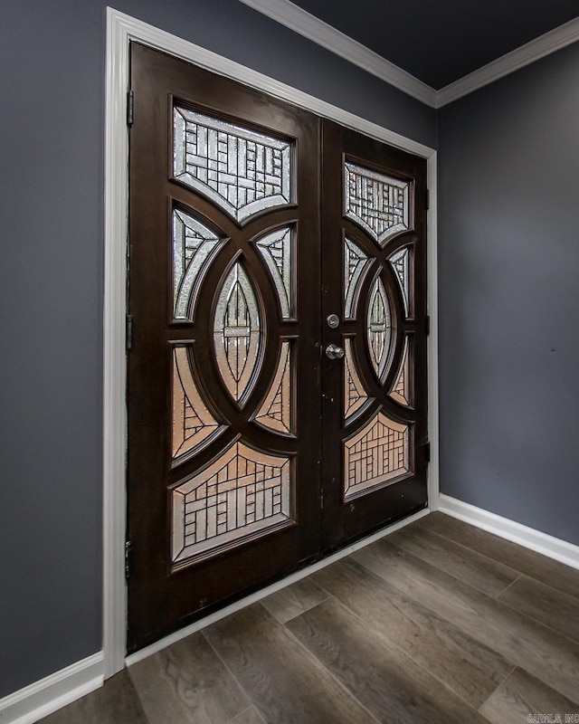 interior space with french doors