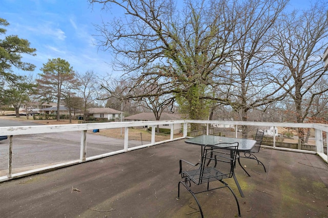 view of patio with outdoor dining space