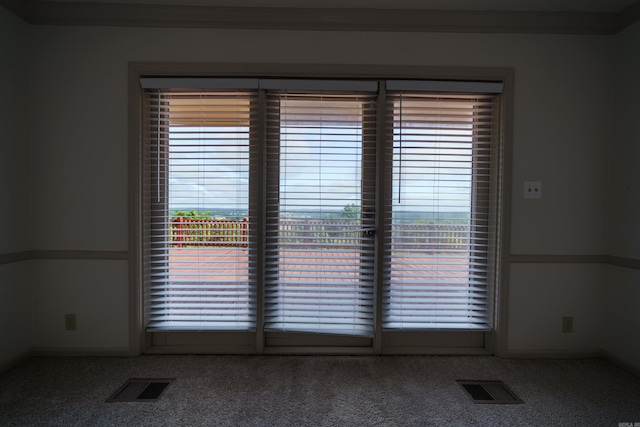 view of carpeted empty room