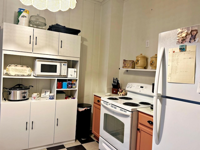 kitchen featuring white appliances