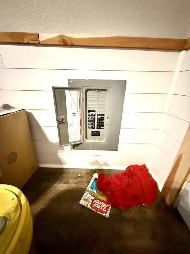 utility room featuring electric panel