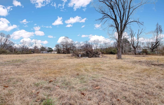 exterior space with a rural view