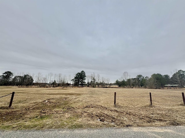 view of yard featuring a rural view