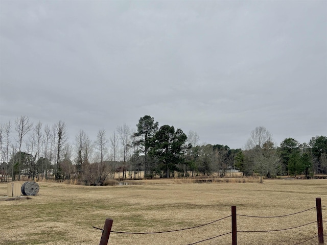 view of yard featuring a rural view