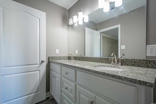 bathroom with vanity